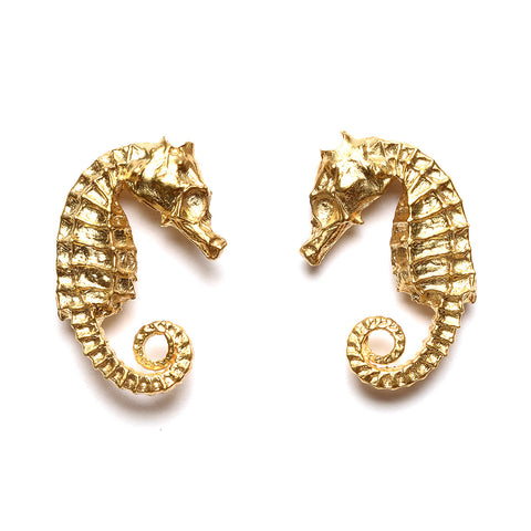 Seahorse Studs 2 Gold