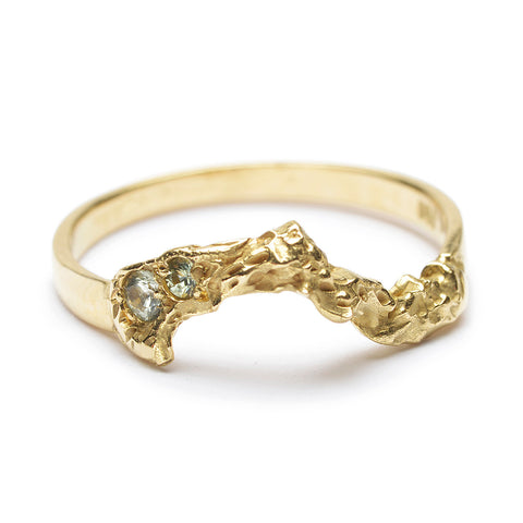 Monarchy Wedder Deep Gold Green Sapphire