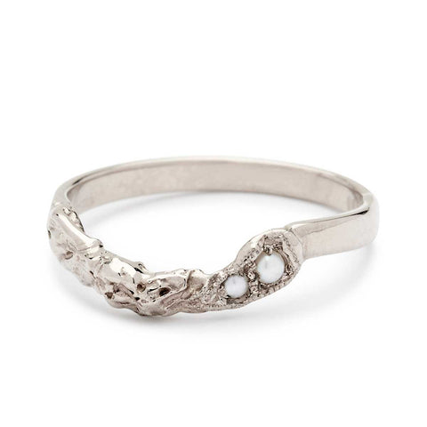 Monarchy Wedder White Gold Pearl