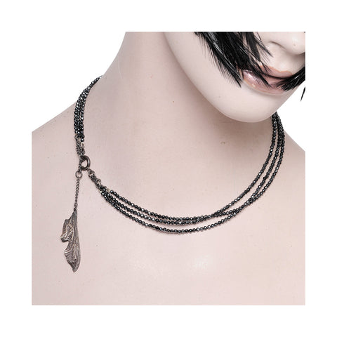 Dragonfly Wings Necklace Mystic Spinel
