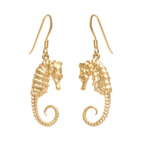 Seahorse Earrings 1 Gold
