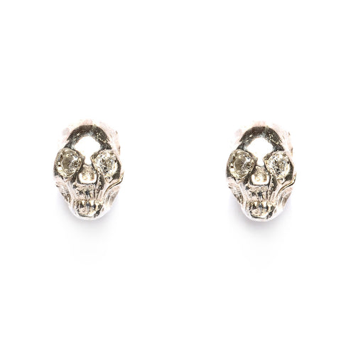 Tiny Skulls Studs Diamond