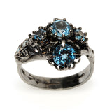 Art Nouveau II Ring London Blue Topaz