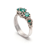 Art Nouveau Ring Emerald