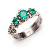 Art Nouveau Ring Emerald