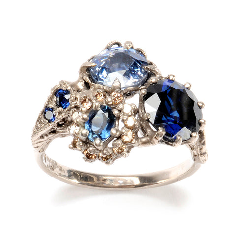 Triple Cluster Ring Blueberry