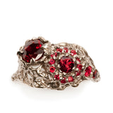 Deco Ring White Gold Ruby