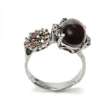 Double Eclipse Ring Garnet