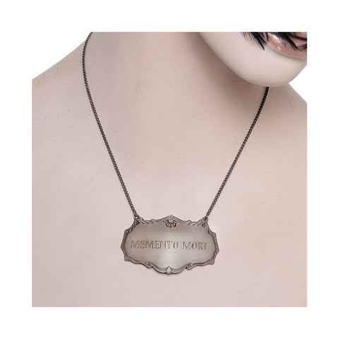 Plaque Necklace Deco - Memento Mori