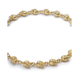 Skull Rosary Bracelet Gold & Diamonds