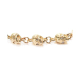 Skull Rosary Bracelet Gold & Diamonds