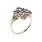 Triple Cluster Ring Sapphire