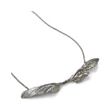 Dragonfly Wings Necklace White Gold