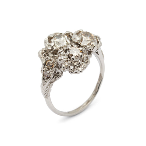 Triple Cluster Ring Champagne